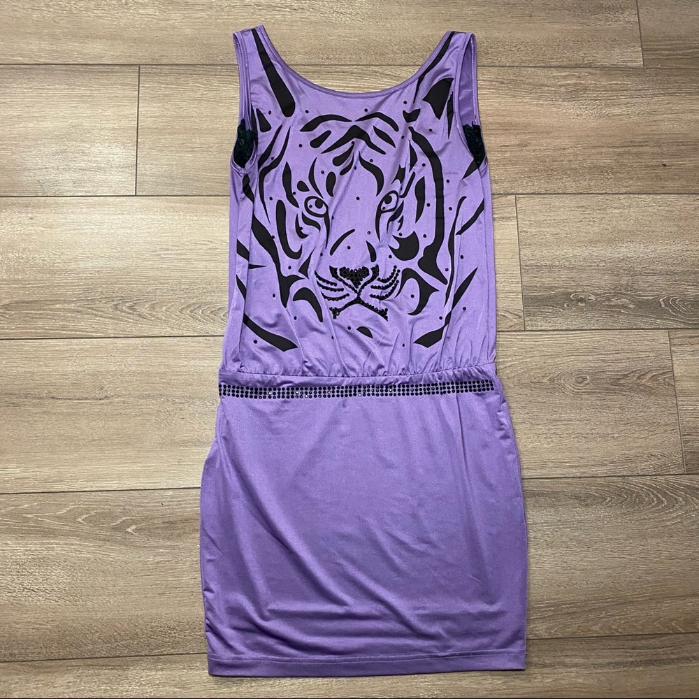 Purple tiger dress